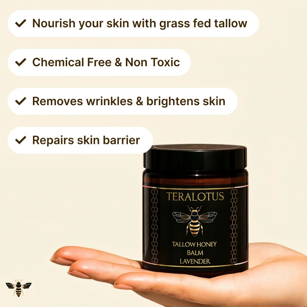 Citrus Scented Honey Tallow Balm 2 oz