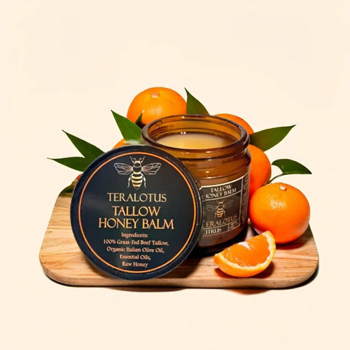 Citrus Scented Honey Tallow Balm 2 oz