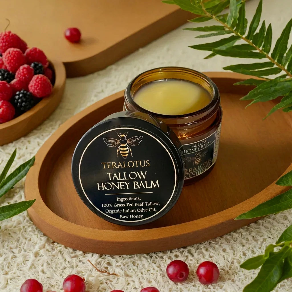 Citrus Scented Honey Tallow Balm 2 oz